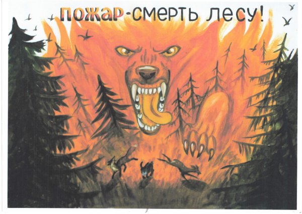 Пожар смерть лесу