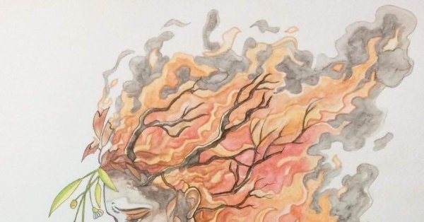 Рисунки на тему пожары в Австралии