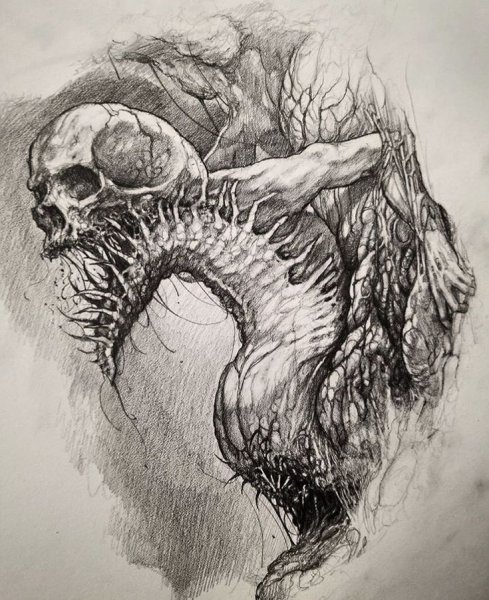 Страшные картинки для срисовки