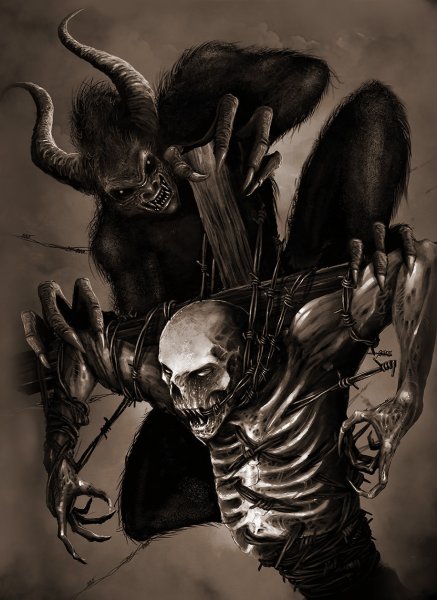 Арты карандашом страшные