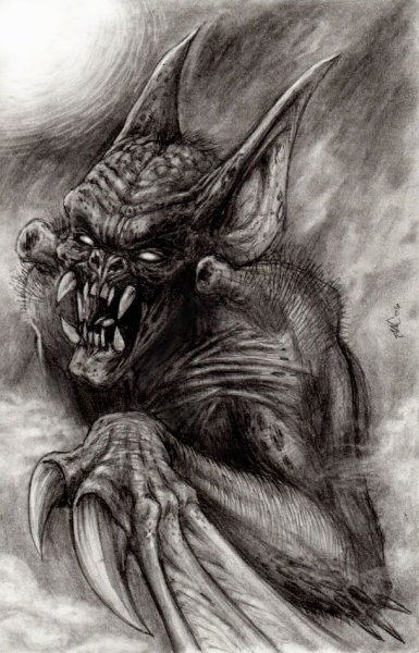 Демон рисунок