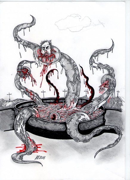 Гарфилд страшные рисунки