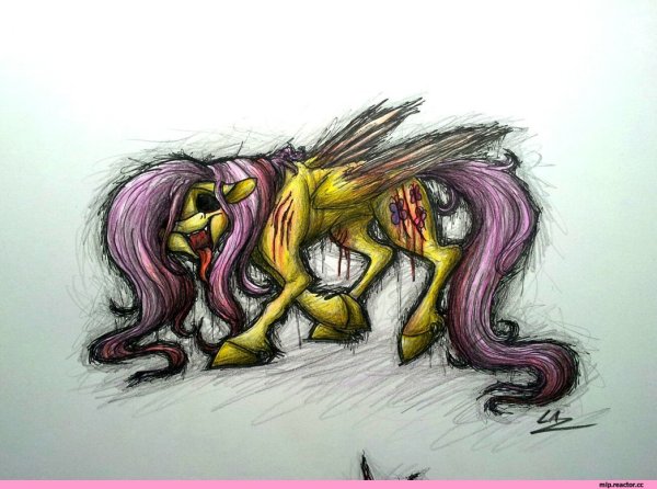 МЛП Флаттершай гримдарк