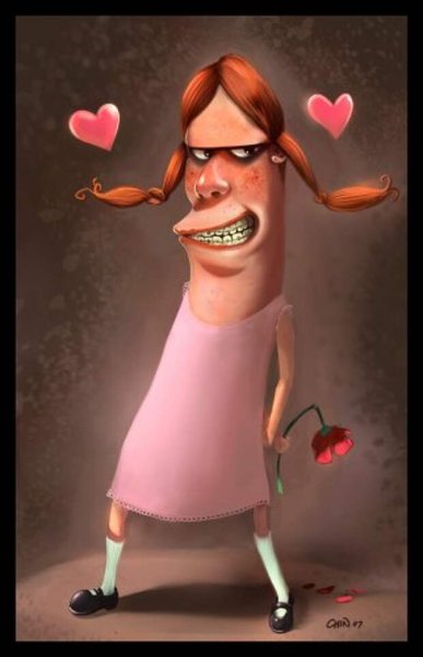 Зомби нарисованный женщина