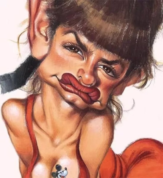 Портрет бабы яги карандашом