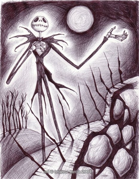 Страшный клоун карандашом