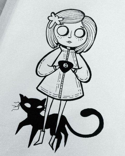 Как нарисавать Каралина в стране Кашмара