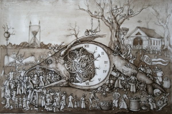 Сюрреалистический офорт