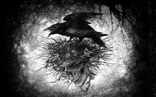 Готический ворон