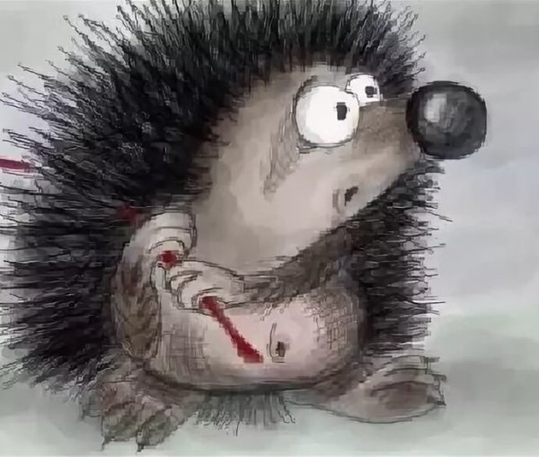 Еж карикатура