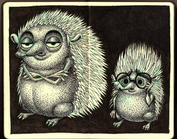 Ежик в графике