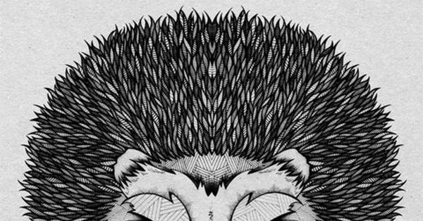 Злой еж тату