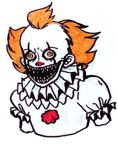 Клоун для срисовки