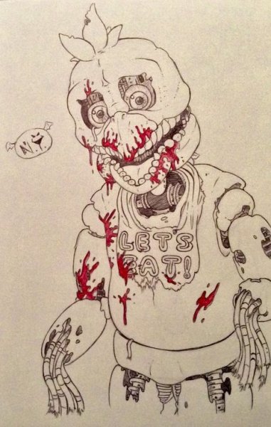 FNAF 4 Nightmare Fredbear Art