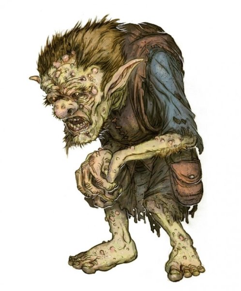 Баба Яга тату эскиз