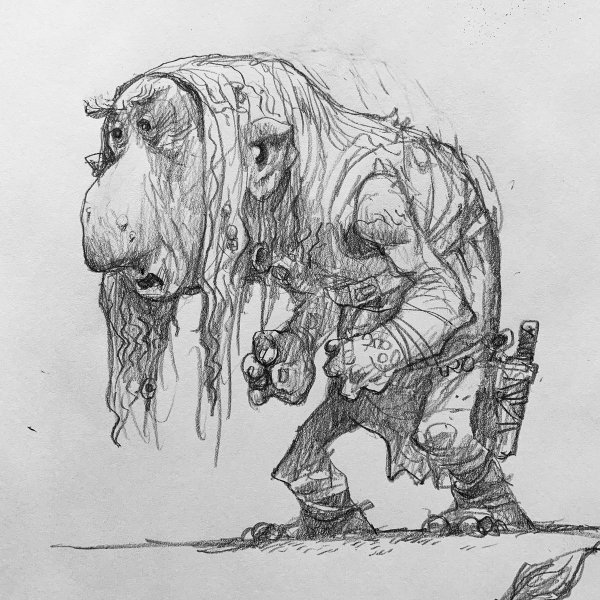 Злой Тролль рисунок