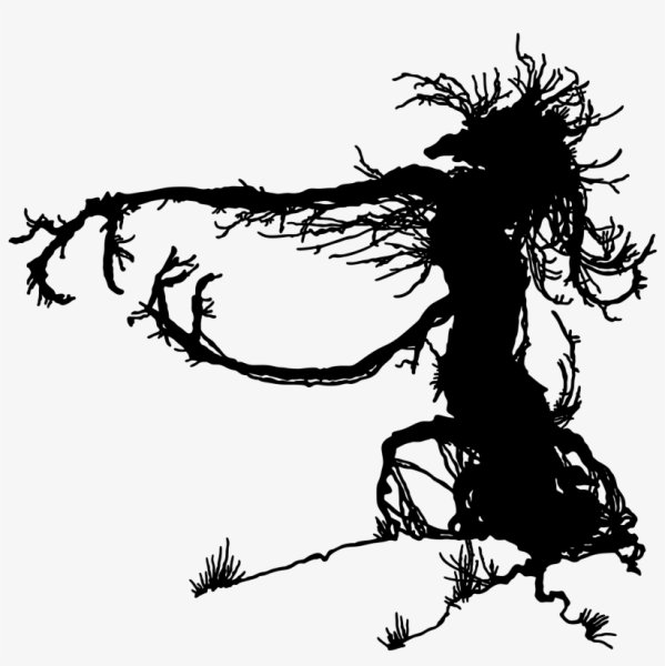 Силуэты страшные для Хэллоуина