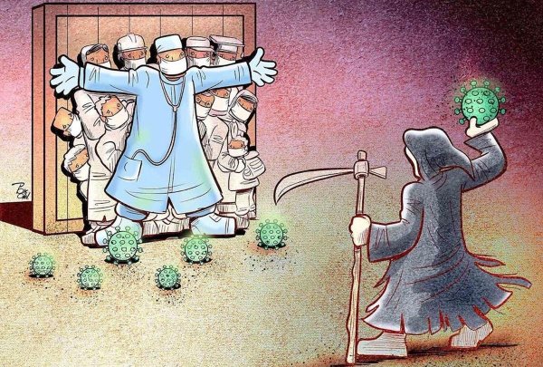 Пандемия карикатура