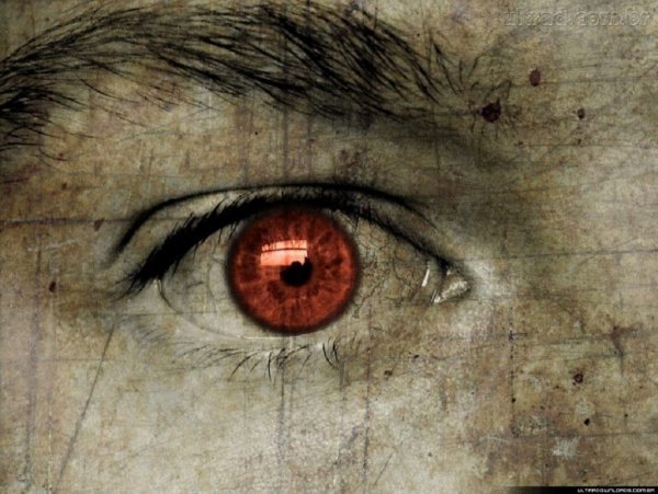 Нарисовать страшные глаза