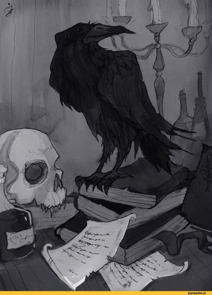 Nevermore ворон Эдгар по