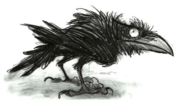 Лохматая ворона