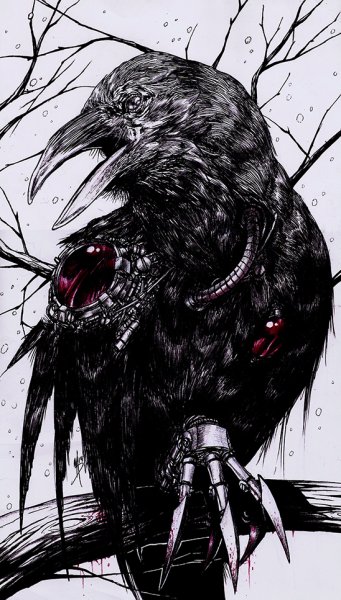 Страшный ворон