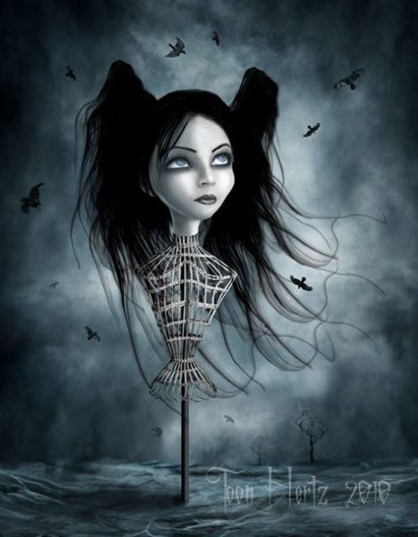 Иллюстрации в стиле хоррор