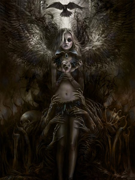 Девочка с клеткой птиц