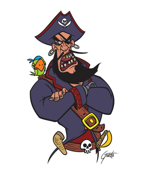 Нарисовать пирата