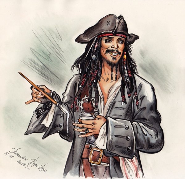 Пират Карибского моря Капитан Джек Воробей карта