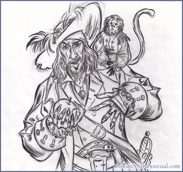 Пираты Карибского моря эскизы