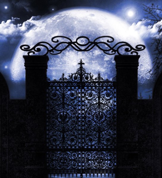 Наклейки готические ворота