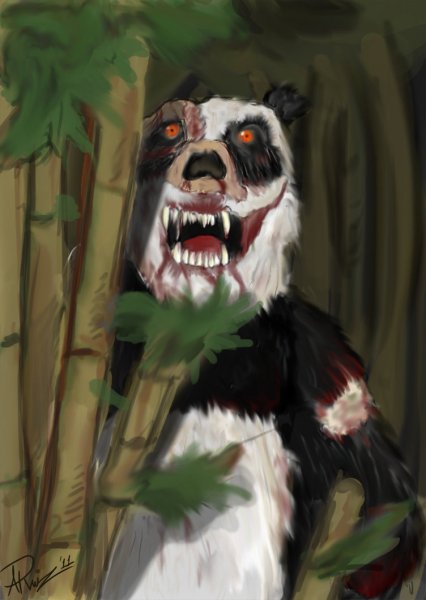 Панда агрессия