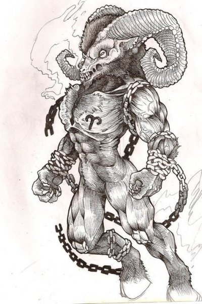 Рисунок страшного барана