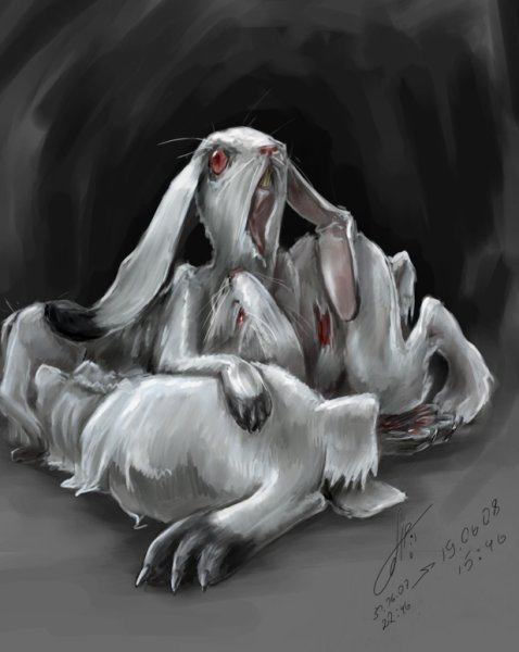 Кролик в капюшоне