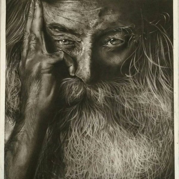 Морщинистый старик