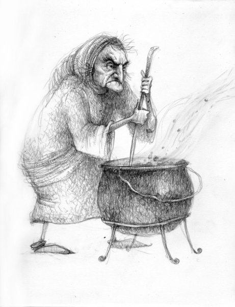 Ведьмы страшные нарисованные