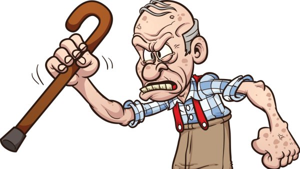 Старик в гневе