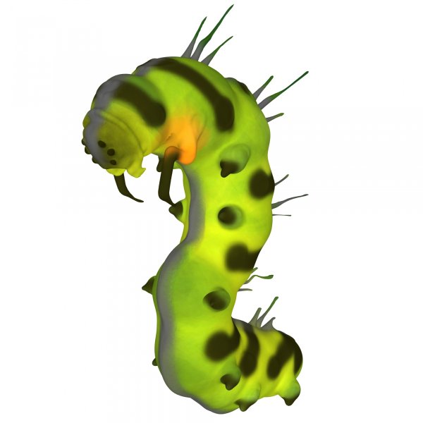 Гусеница 3д