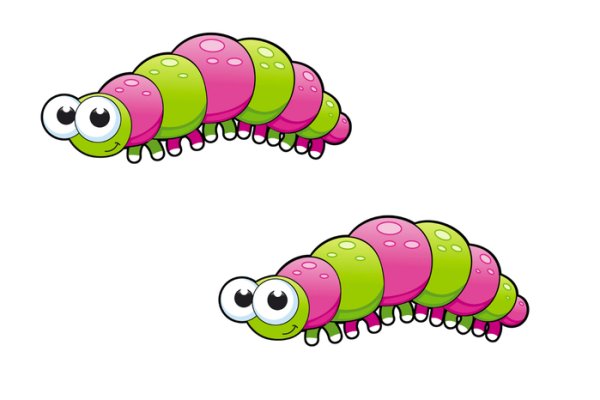Две гусенички