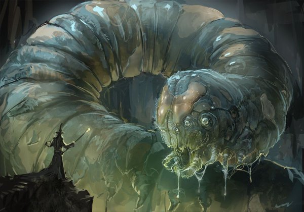 Гигантский червь фэнтези