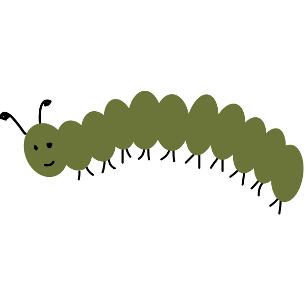 Гусеница листовертка раскраска