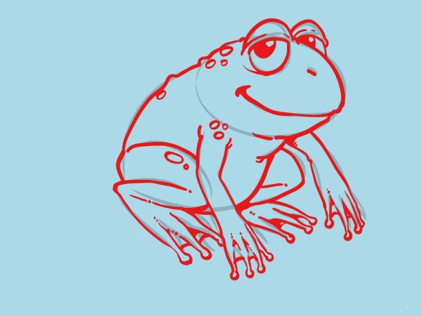 Жаба поэтапно