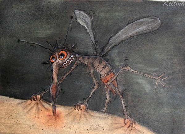 Страшные насекомые тату