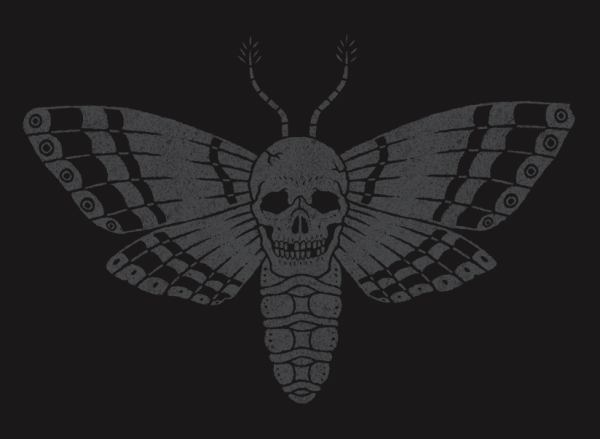 Бабочка мертвая голова арт