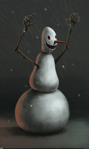 Снеговик на аву