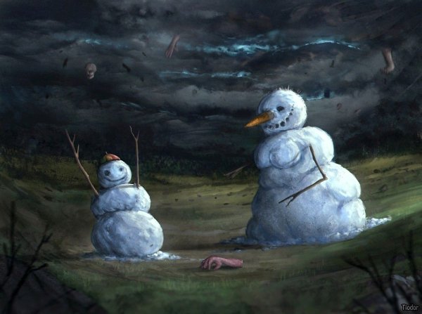 Снеговик арты