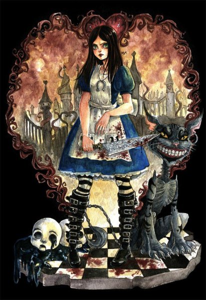 Alice Madness Returns арт карандаш