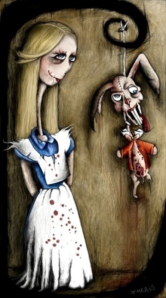 Алиса Лидделл тёмный арт