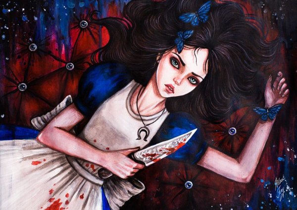 Алиса в стране кошмаров арт аниме